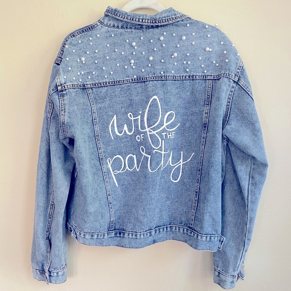Wife Of The Party Denim Jacket | Wedding + Bridal